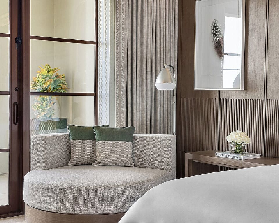 Premium bedding, down comforters, pillowtop beds, in-room safe