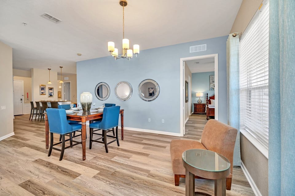 Unified Elegance: The kitchen, dining, and living areas come together in seamless harmony. A space where culinary delights, shared meals, and relaxation intertwine, creating an atmosphere of unity and elegance for all to enjoy.