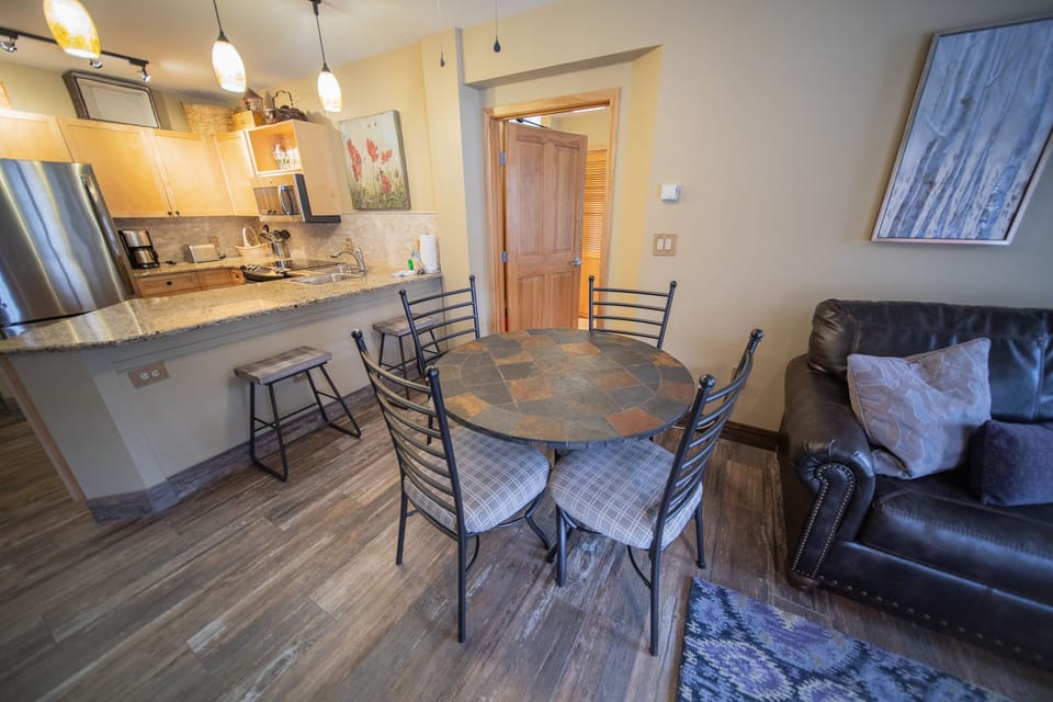 Dining table to enjoy a meal together