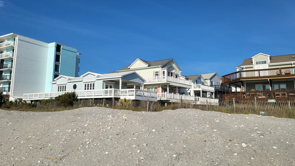 Beach view of the house