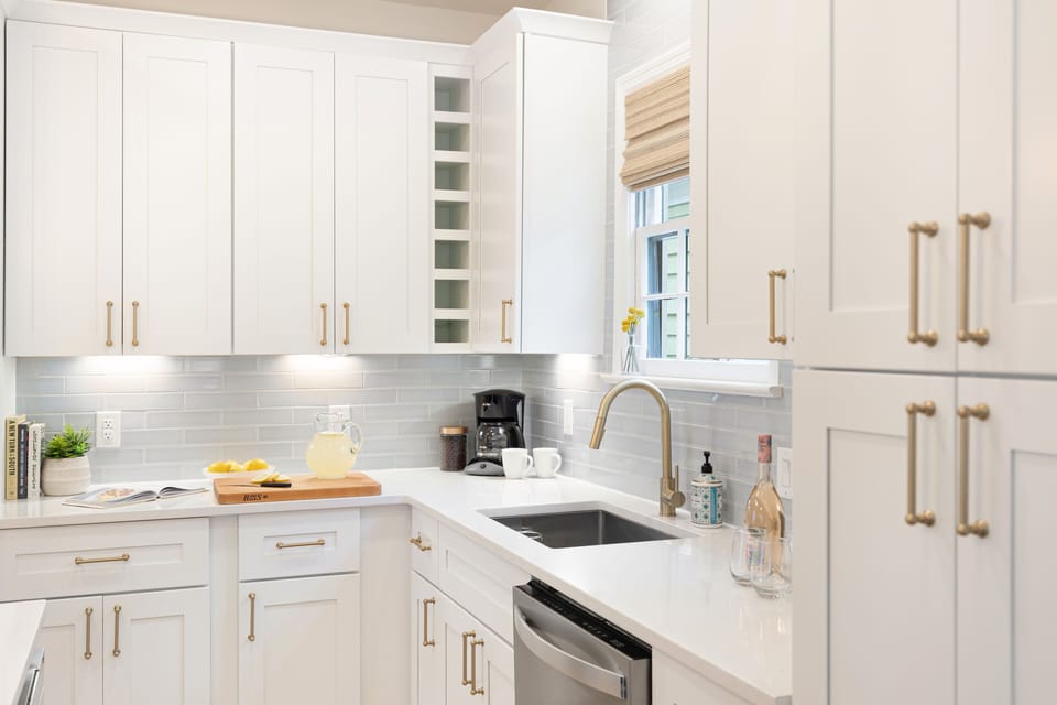 Fully stocked chef's kitchen