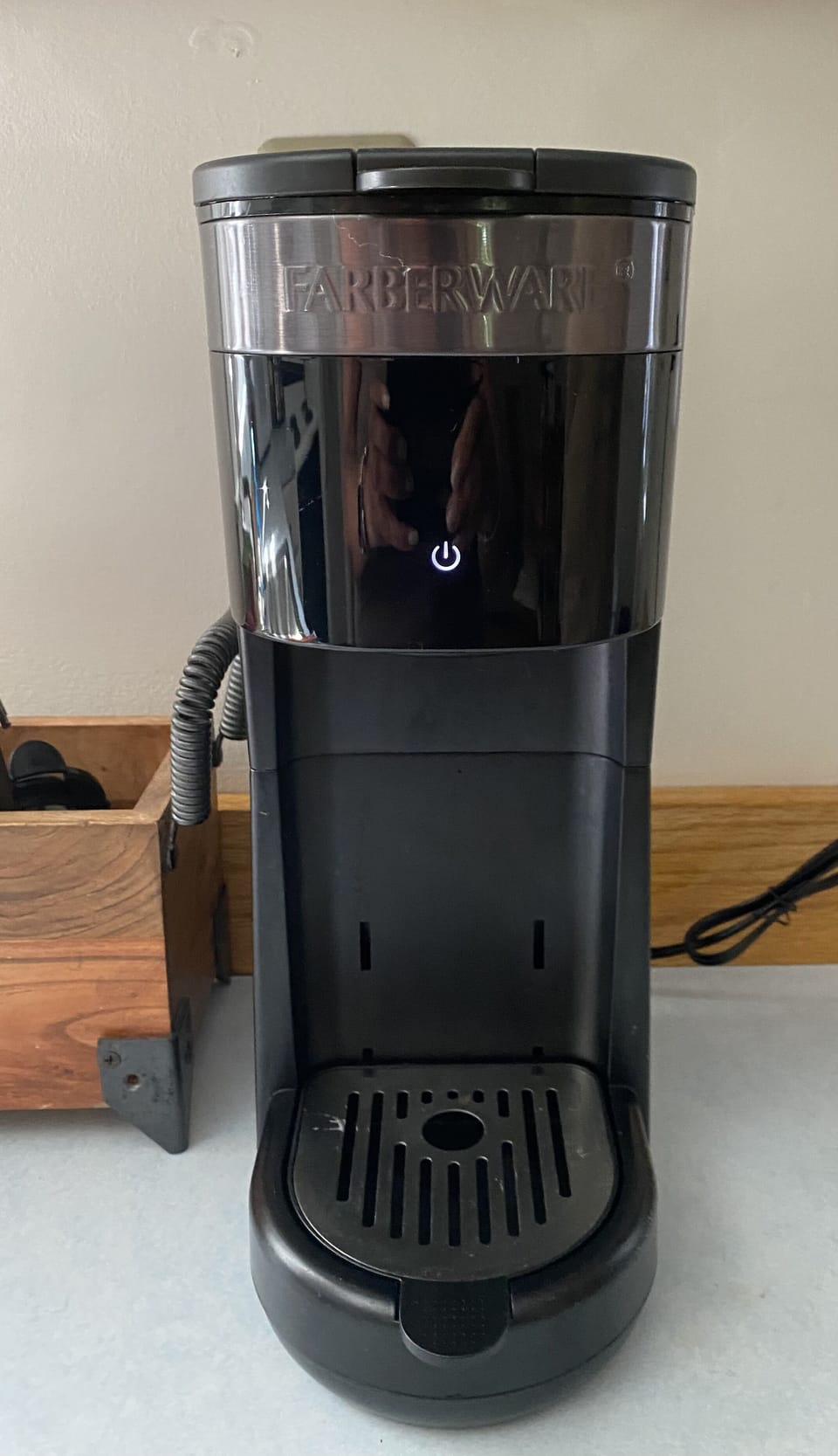 Enjoy fresh coffee by the cup using K-cups or the ground coffee K-cup adapter.