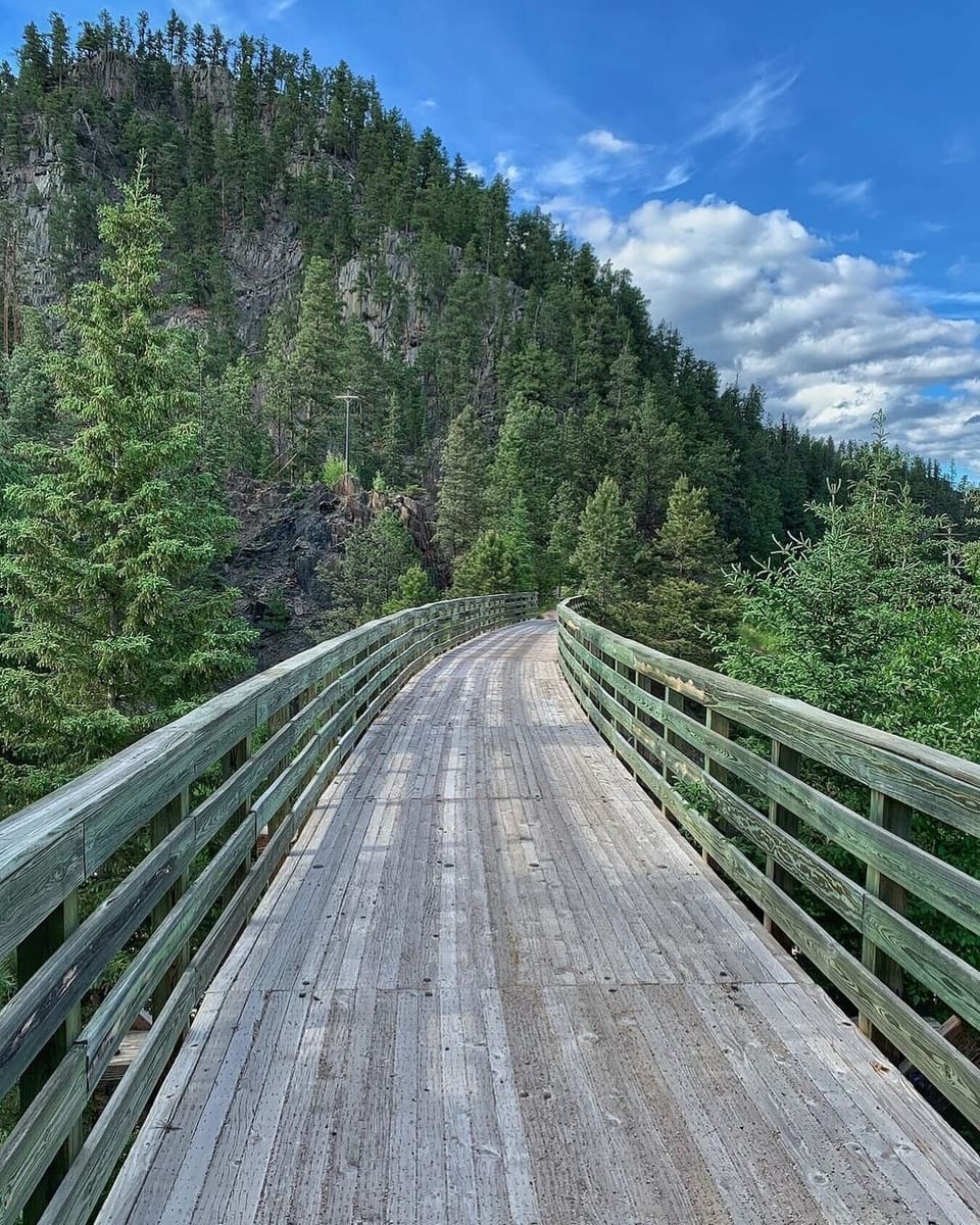 The Mickelson Trail, a gorgeous rails-to-trails project, is perfect for biking.