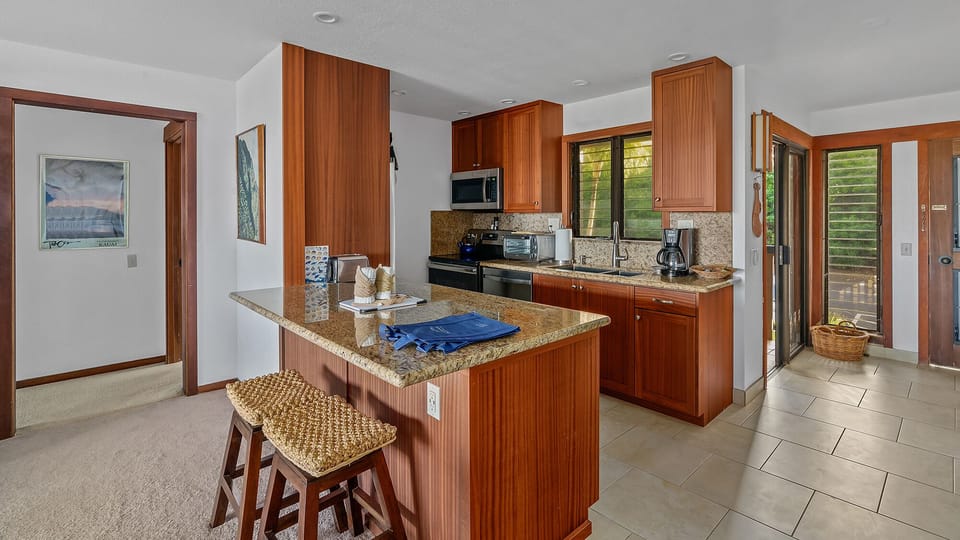 Nihi Kai Villas at Poipu #824 - Kitchen & Breakfast Bar - Parrish Kauai