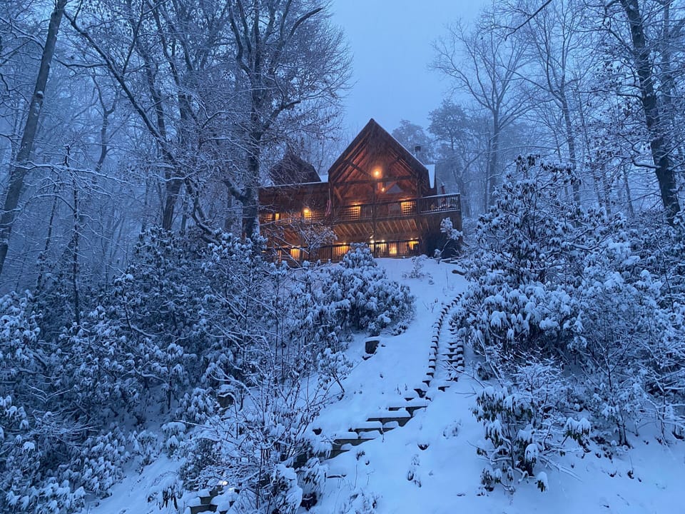 Snowy days at the cabin