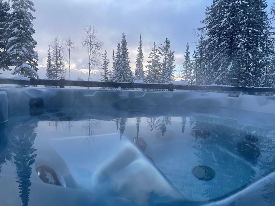 Have a soak in the hot tub
