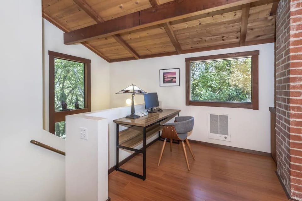 Desk and workspace in primary suite