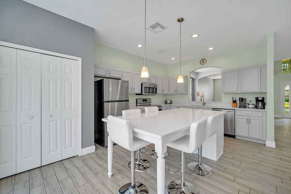 Fully stocked kitchen with everything you’ll need to have a magical vacation 