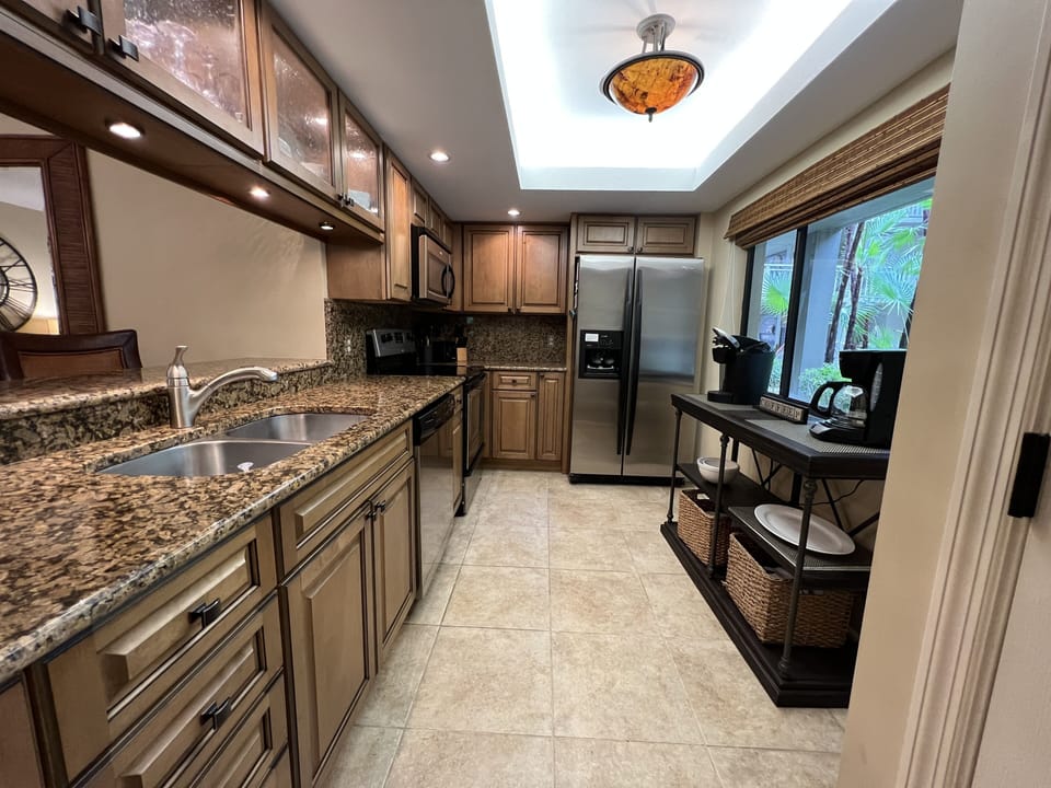 Fully equipped kitchen has everything you need.