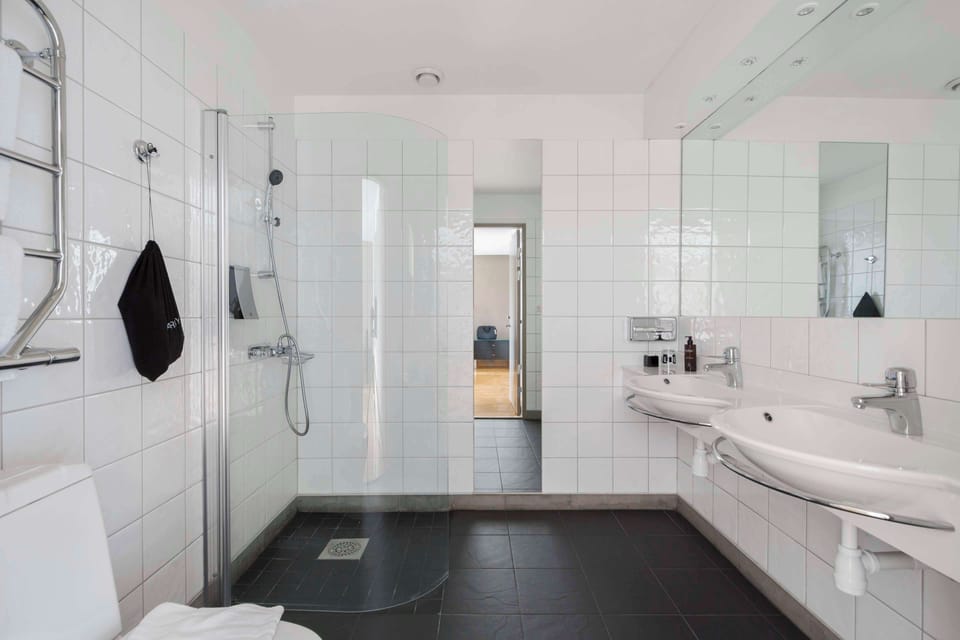 Deluxe Room, 1 Double Bed, Non Smoking (with Sofabed) | Bathroom | Shower, hair dryer, towels