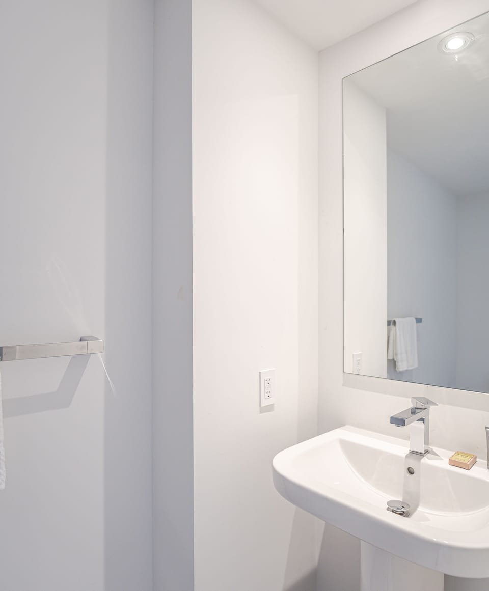 Convenient half bath