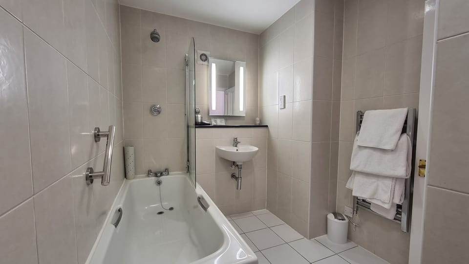 Free toiletries, hair dryer, towels, soap