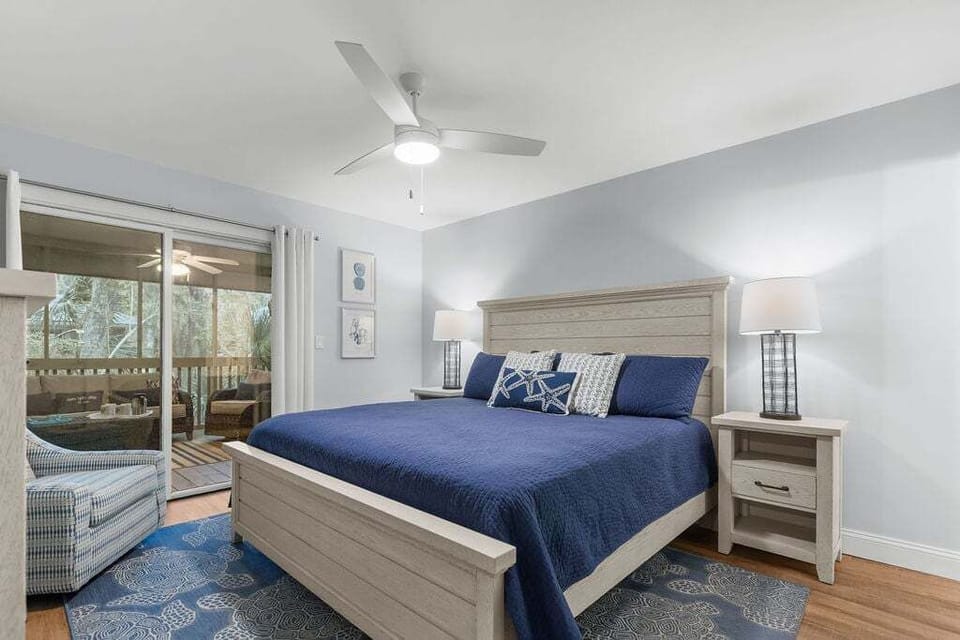 Master bedroom with king bed