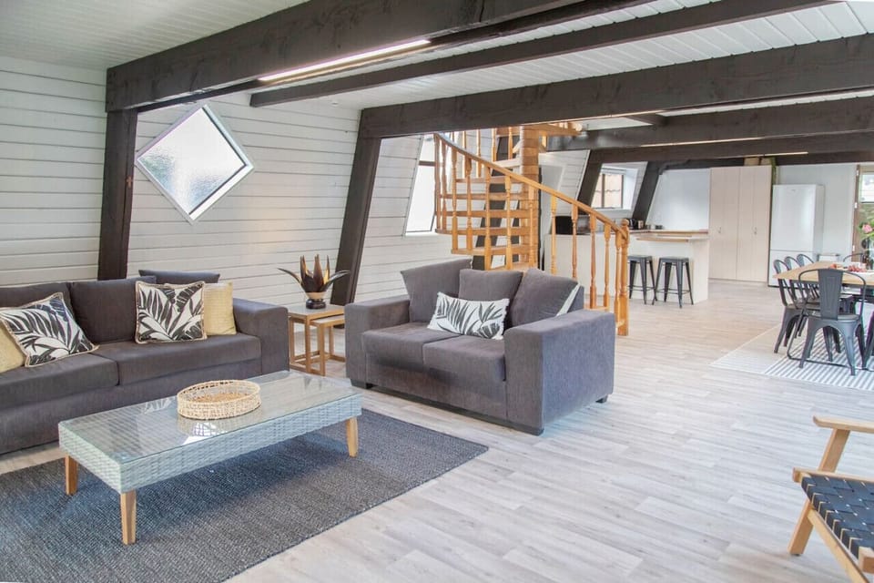 Open plan living and dining