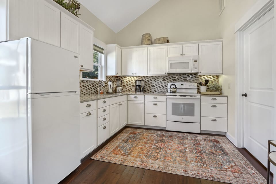 View of kitchen from the dining room.