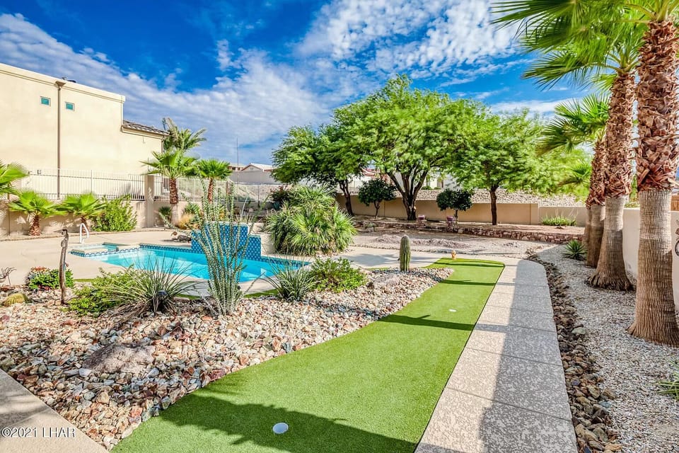 Back Yard - landscaped with shade in mind