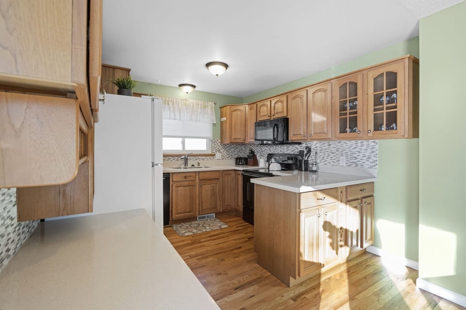 Enjoy cooking for your party in our fully equipped kitchen.