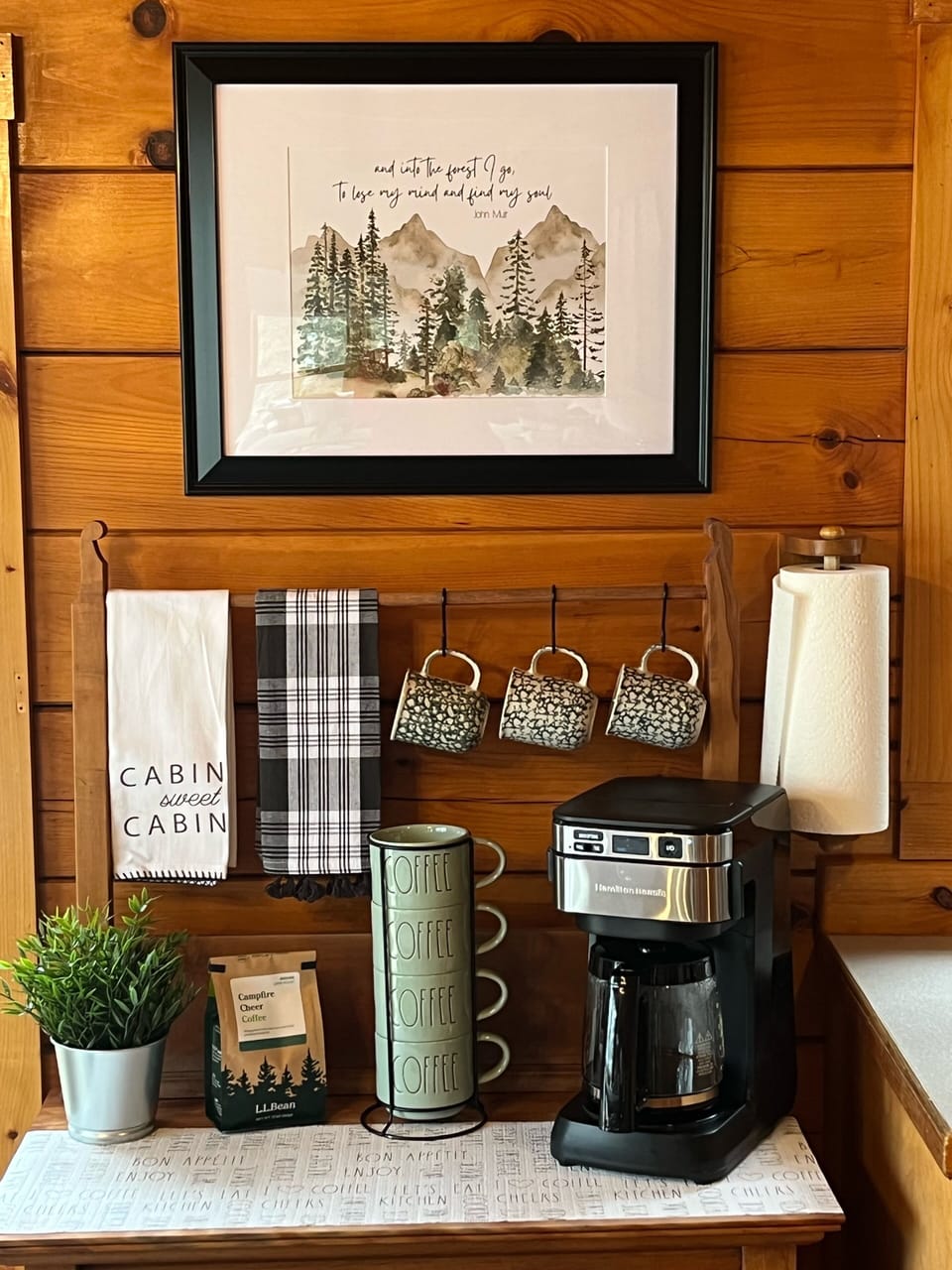 Relax and enjoy a beverage from the Coffee / Tea bar