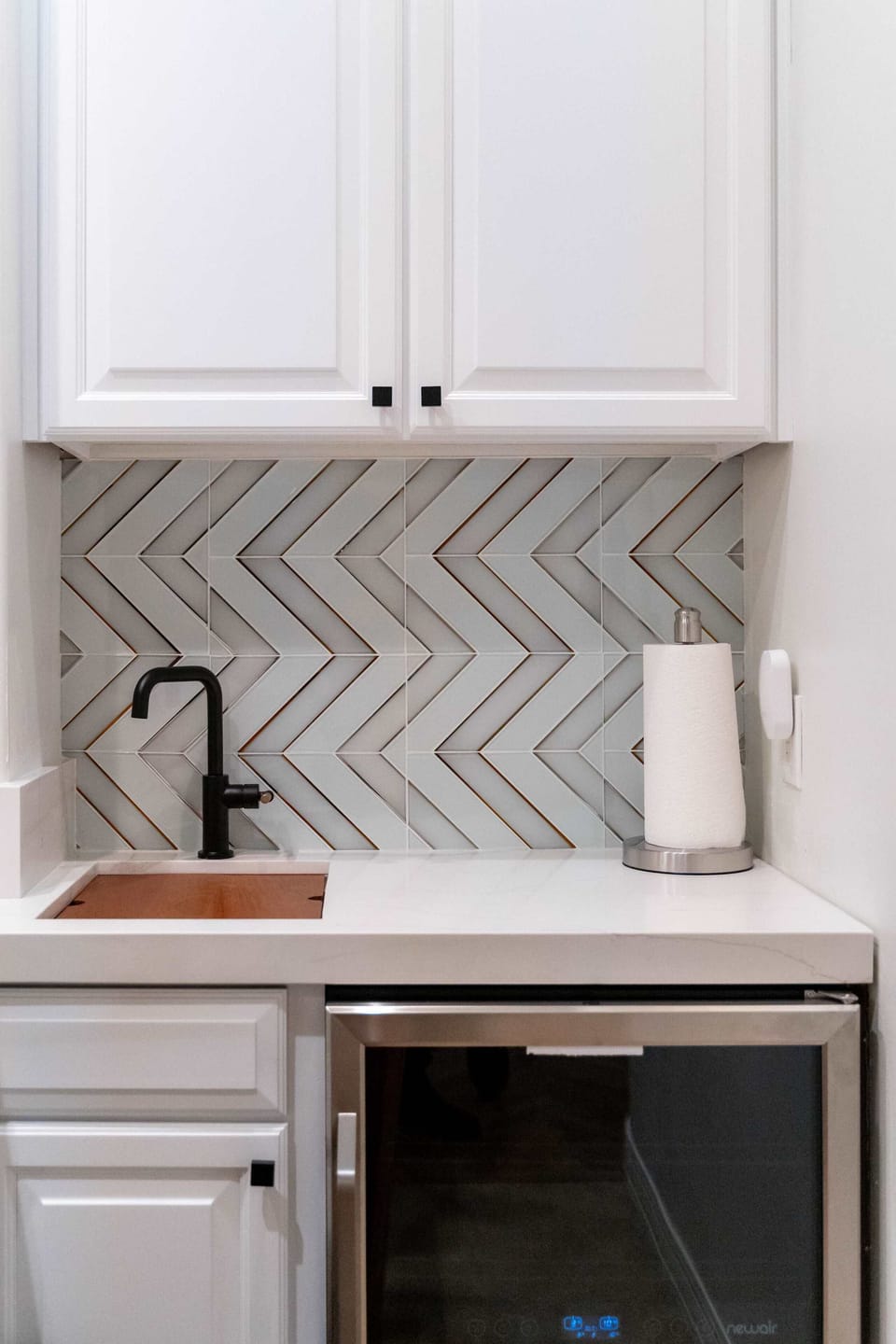 Creative spaces like this wet bar.