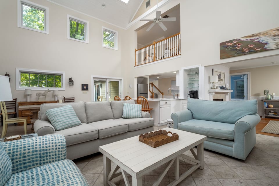 Open concept plan - kitchen opens to dining area and great room.