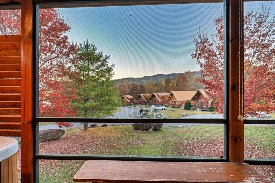 Screened in patio off the master bedroom