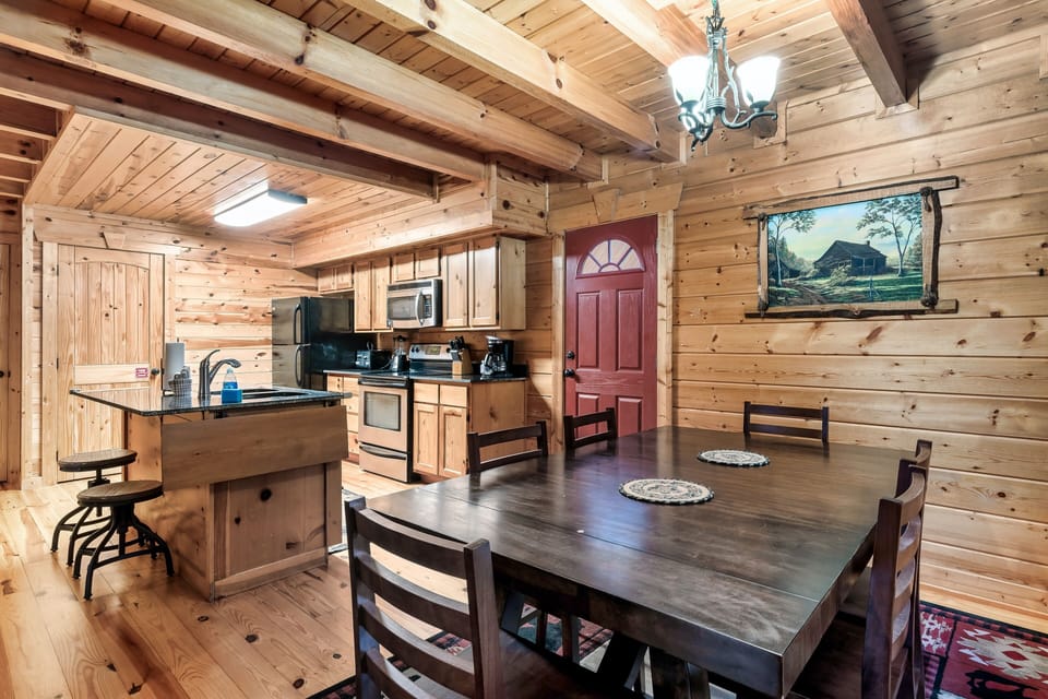 Kitchen and dining area