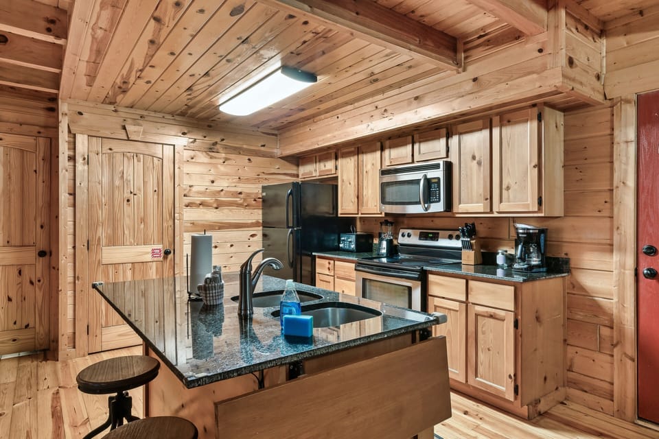 Fully stocked kitchen