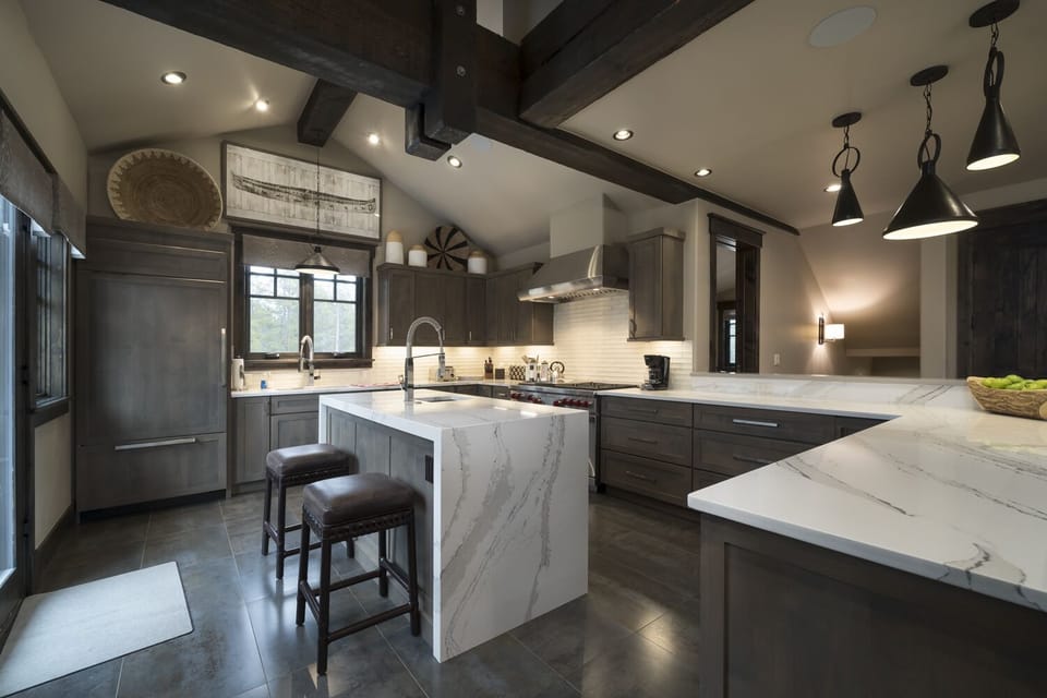 Luxury top of the line kitchen in Ski rental