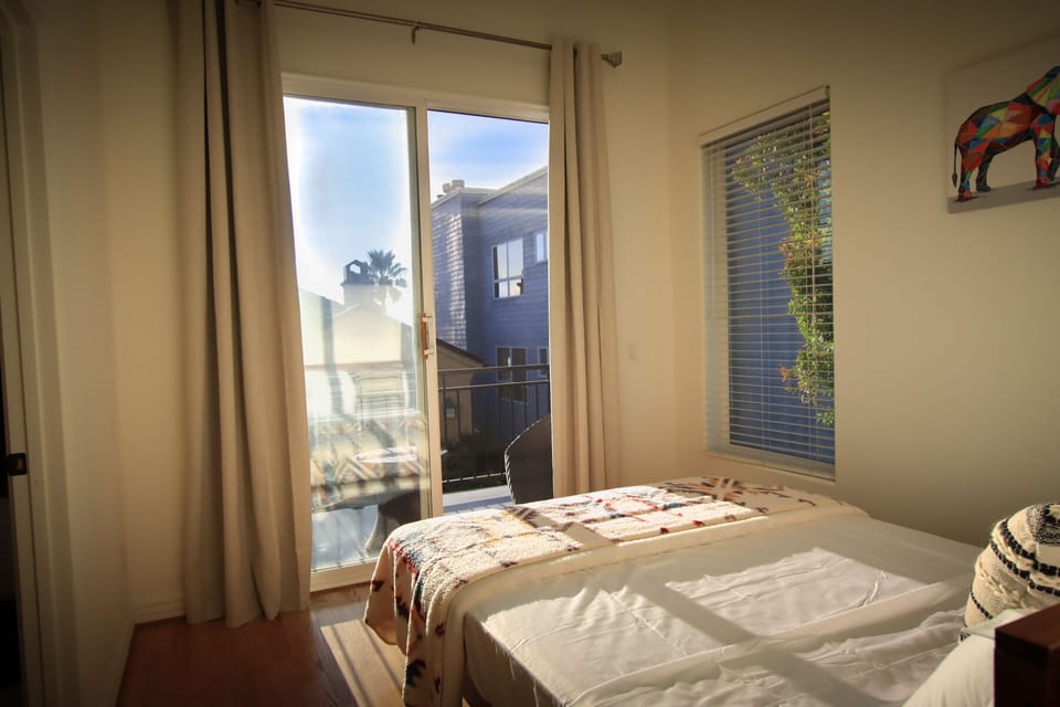 Bedroom with the walking closet and its own private balcony