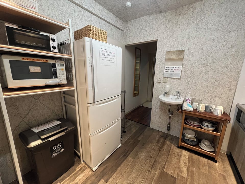 Standard Double Room | Shared kitchen | Full-size fridge, microwave, toaster, rice cooker