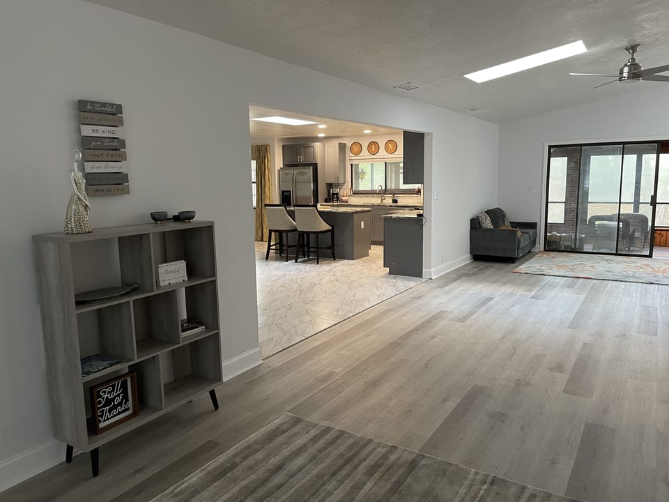 open and spacious common areas