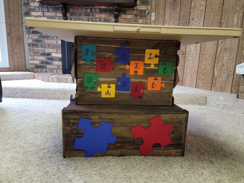 puzzle table