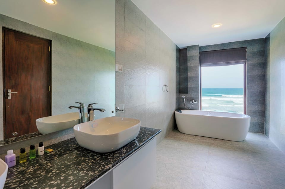 Free toiletries, hair dryer, slippers, bidet