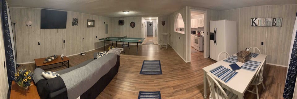 A different angle of the living room area.  