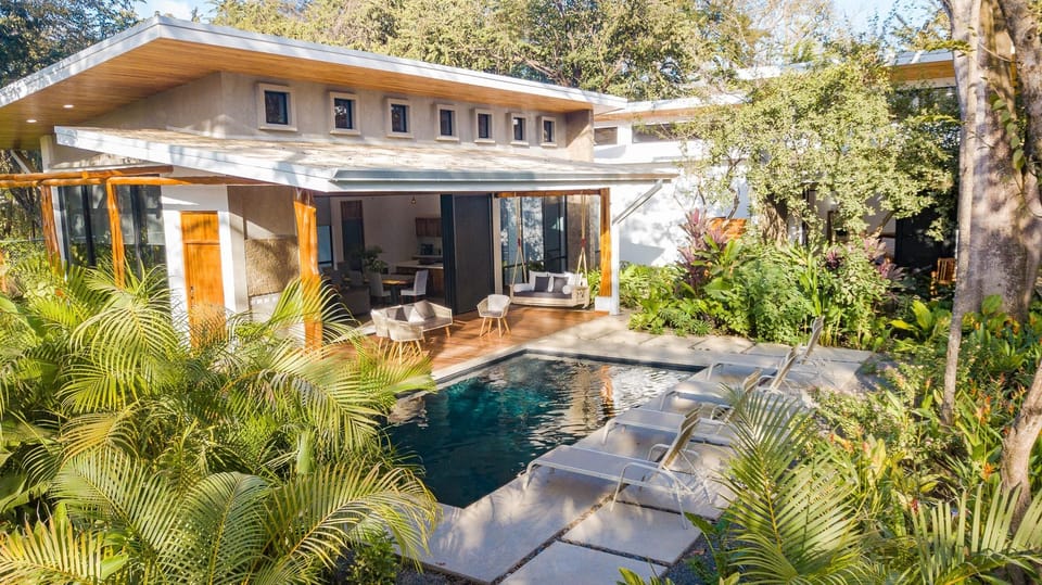 Pool and porch.