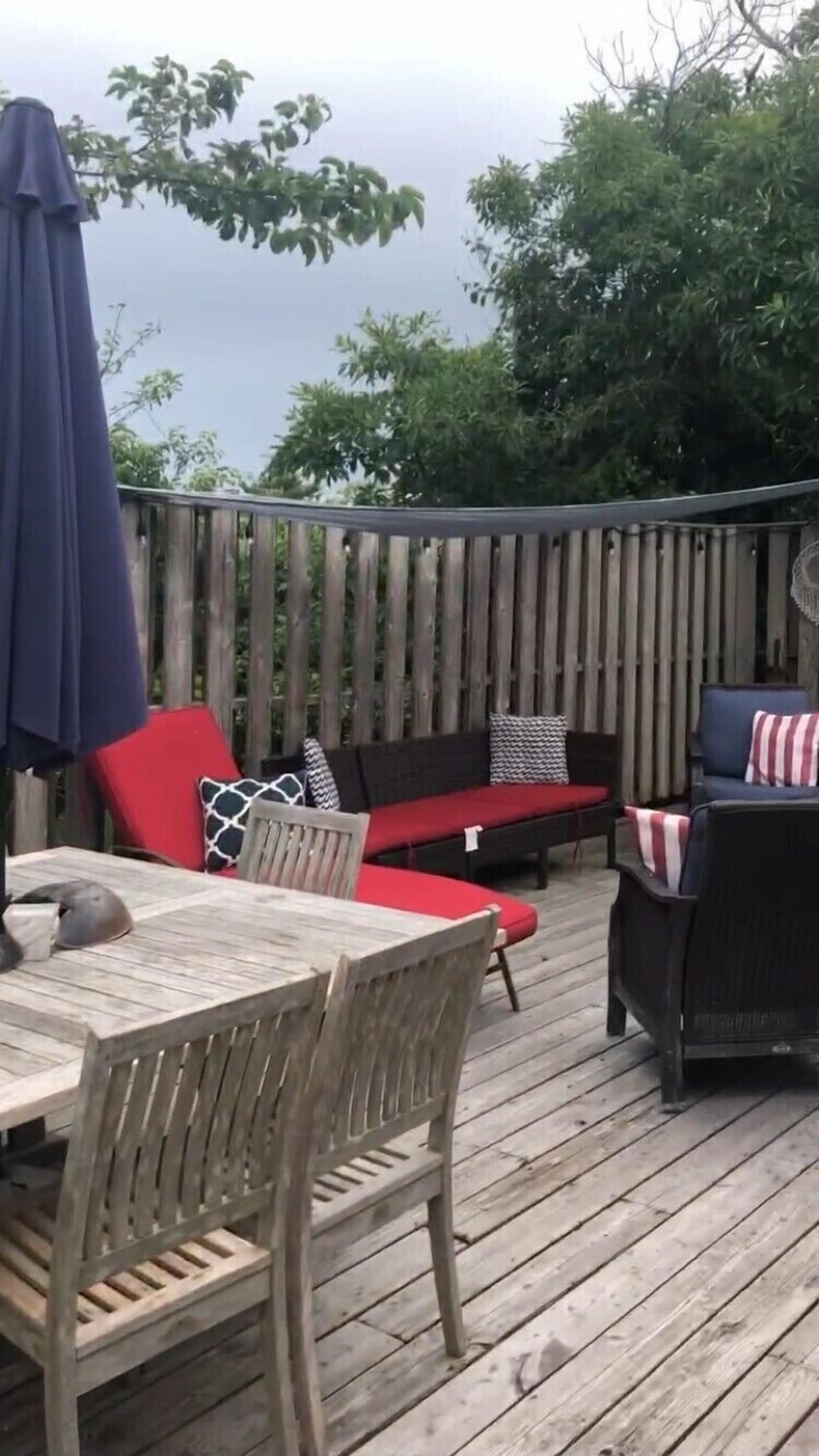 Back deck area