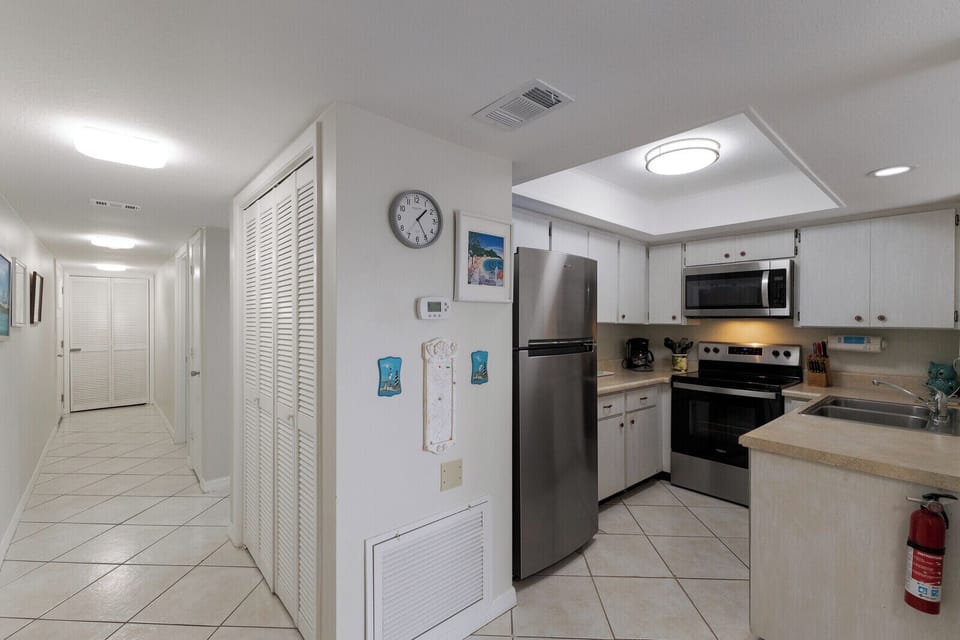 Kitchen and hallway
