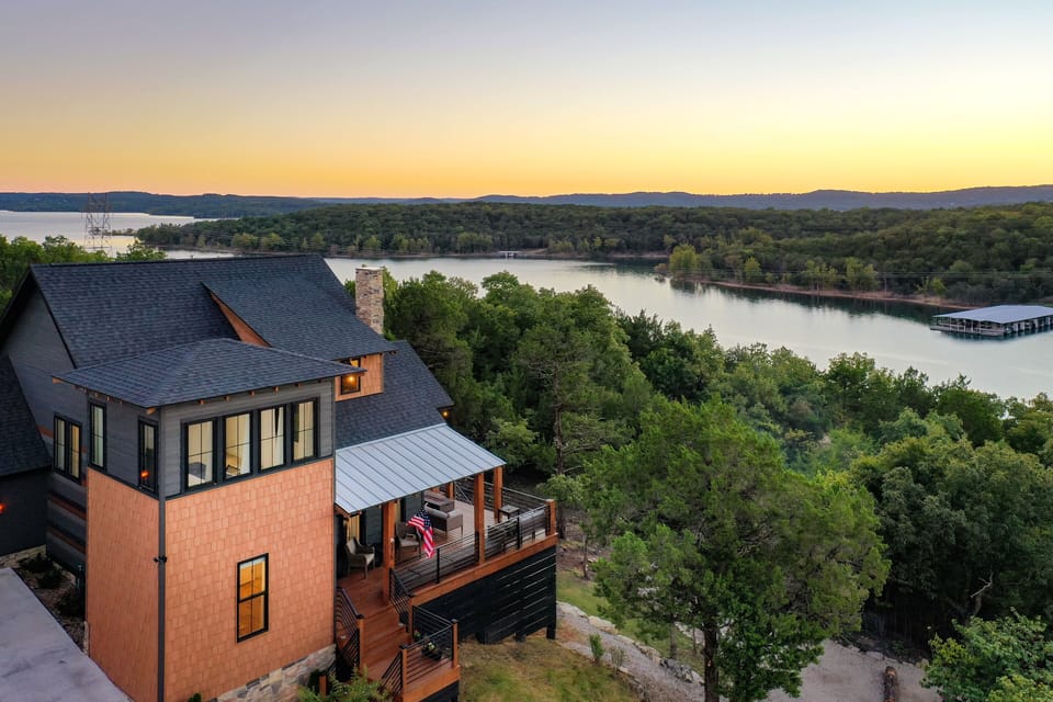 Luxury Table Rock Lake Chalet with stunning finishes and a deck you dream about