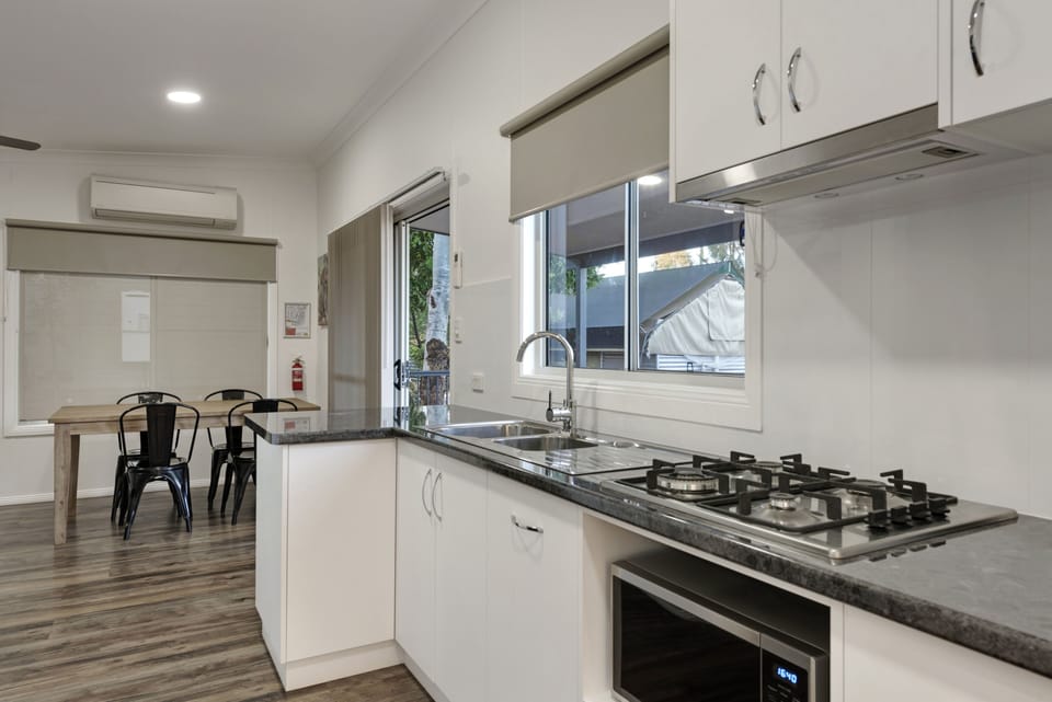 Deluxe 2 Bedroom Cabin | Private kitchen | Coffee/tea maker, fridge, microwave, toaster