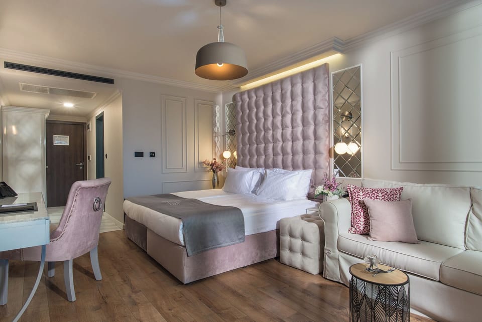 Premium bedding, memory foam beds, minibar, in-room safe
