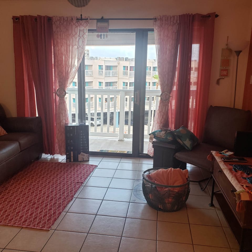 Door to balcony for the view