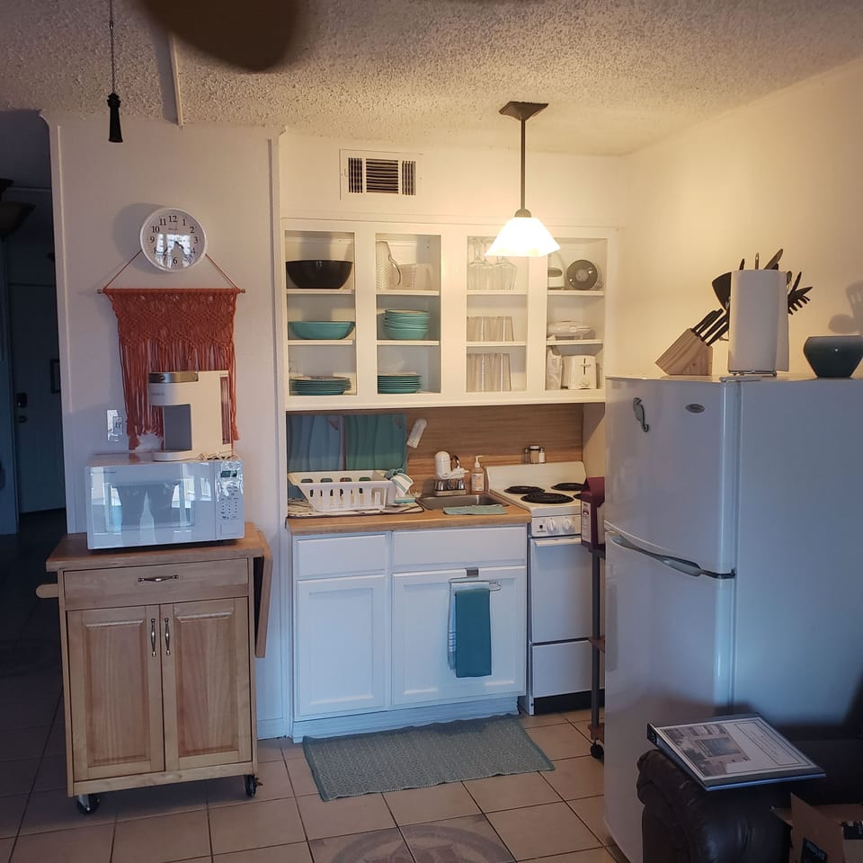 Fully stocked kitchen