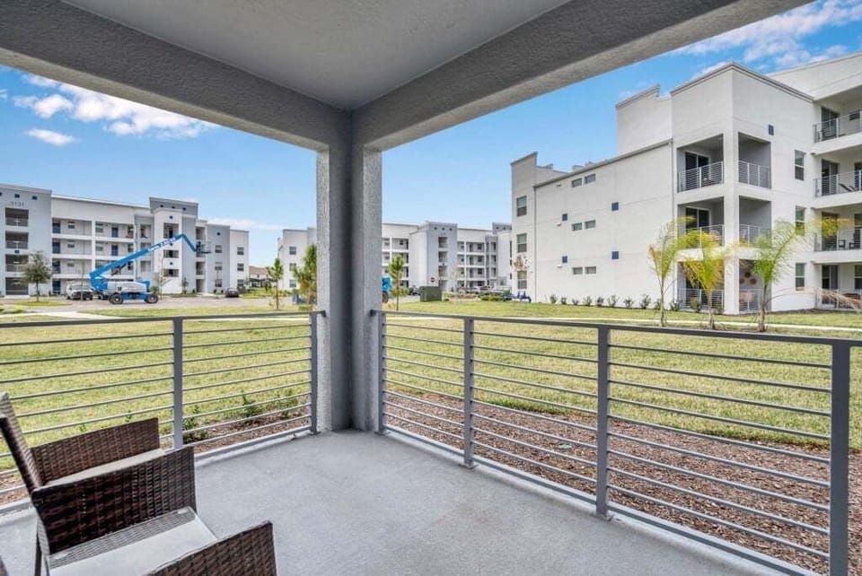 Enjoy some fresh air at the balcony.