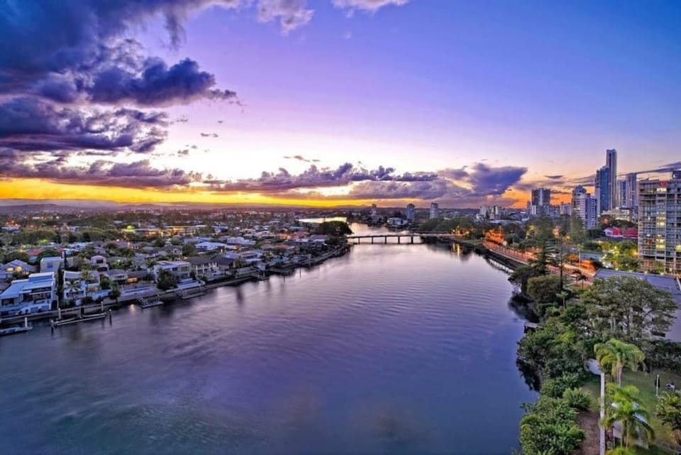 Sunset from the balcony