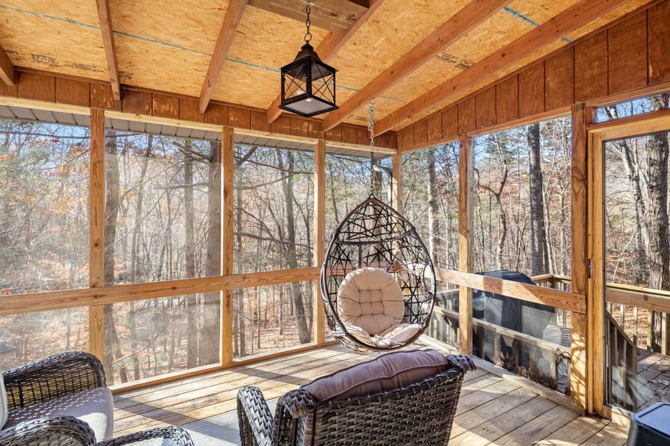 Screened in back porch