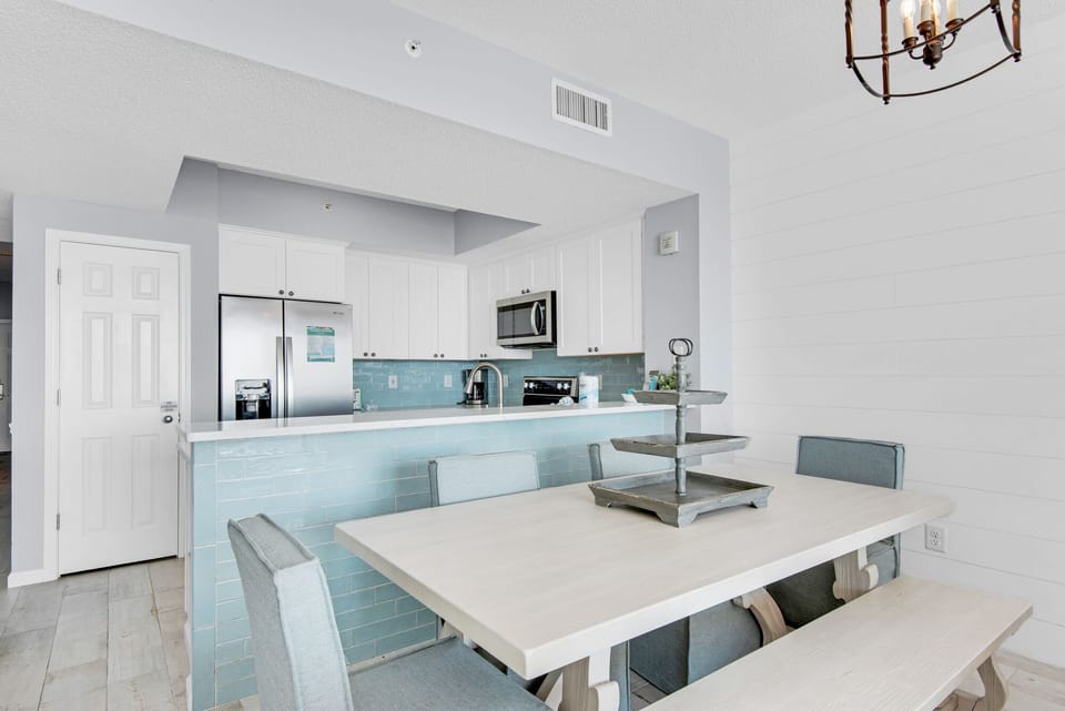 Dining table seats 6
