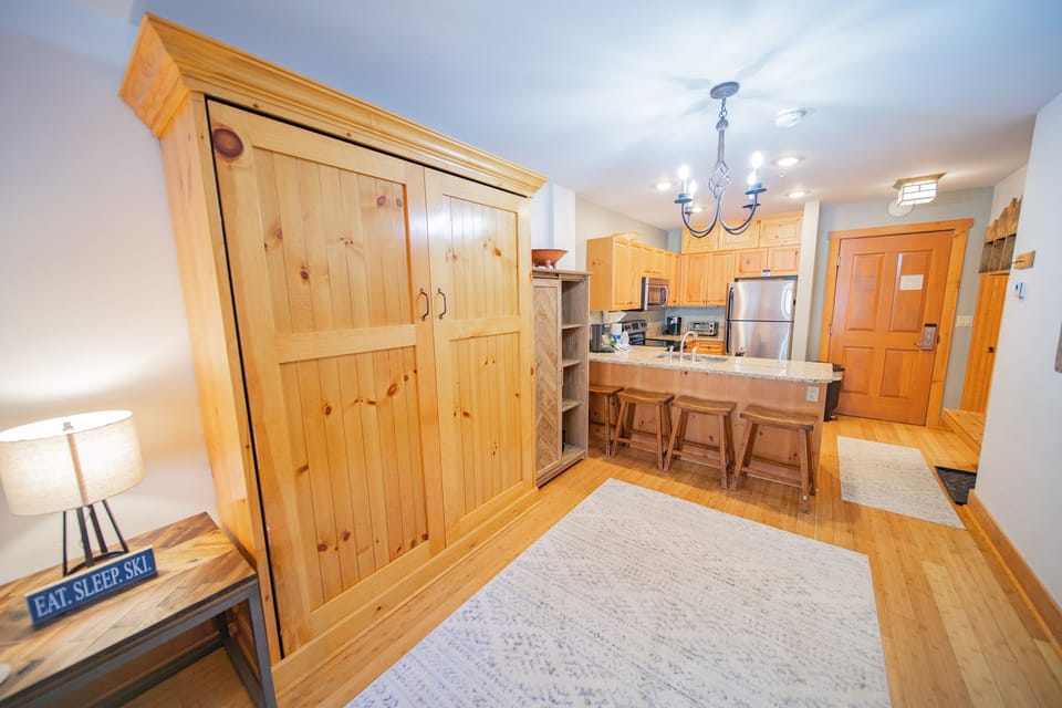 Folded up Murphy Bed