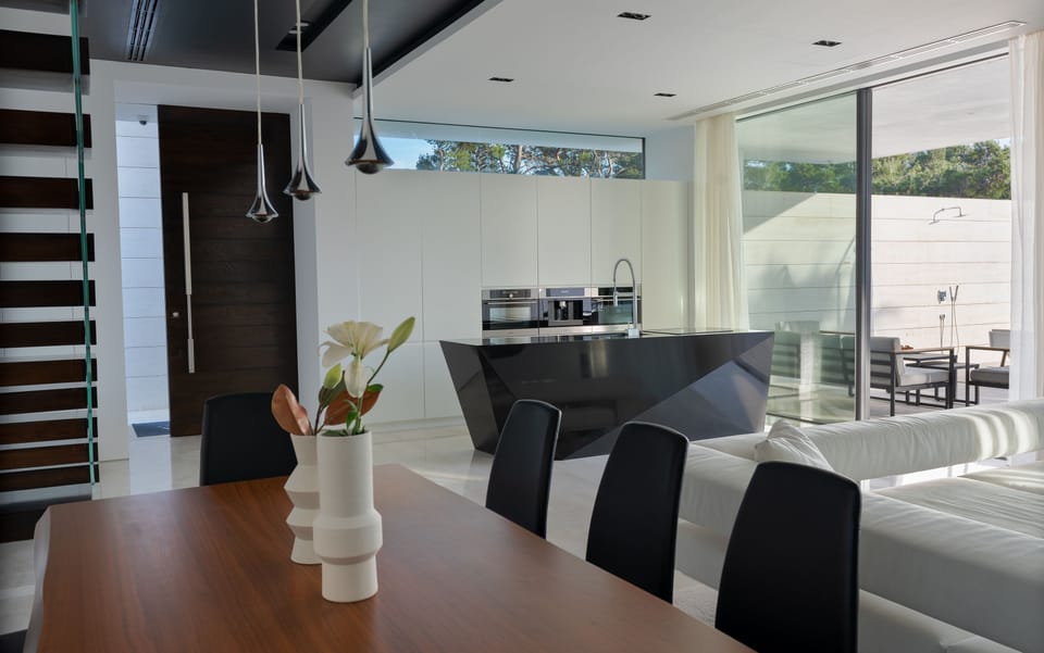Luxury Villa, 4 Bedrooms, Private Pool, Garden View | Private kitchen | Full-size fridge, microwave, oven, stovetop