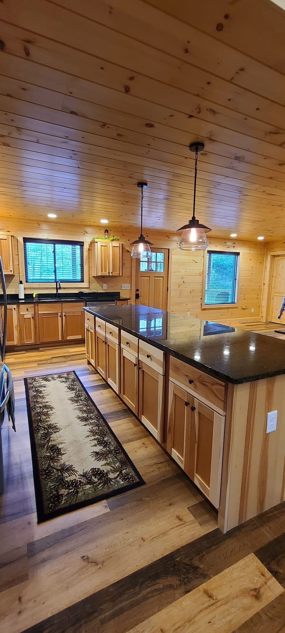 Kitchen with a 10 foot island