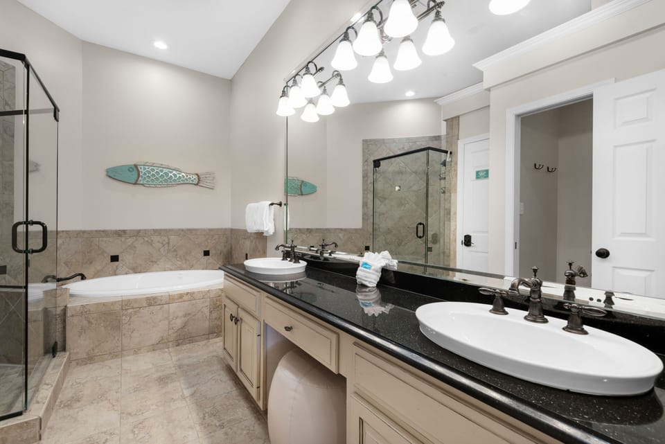 En suite bathroom